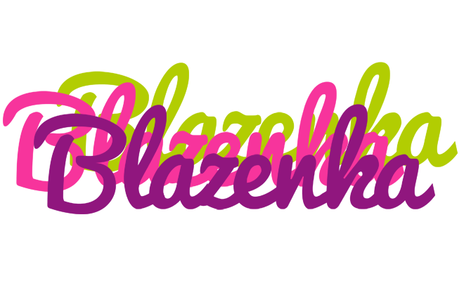 Blazenka flowers logo