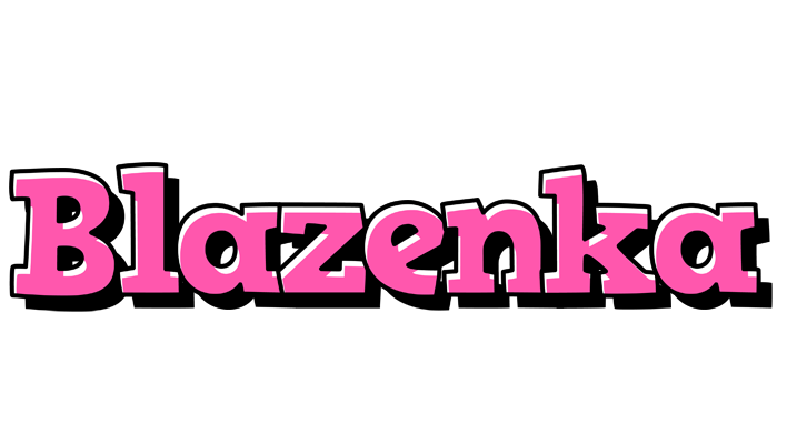 Blazenka girlish logo