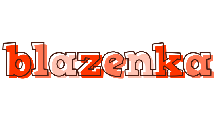 Blazenka paint logo