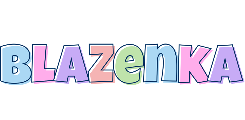 Blazenka pastel logo