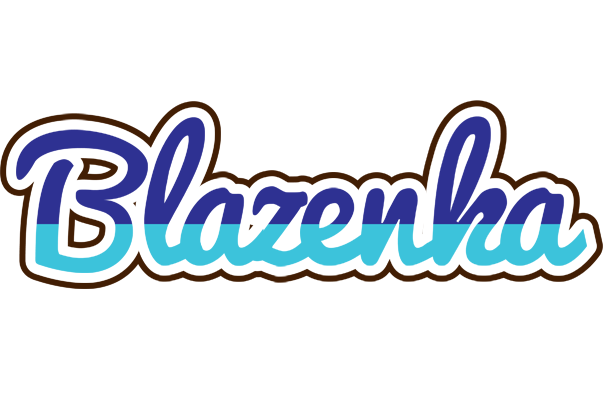 Blazenka raining logo
