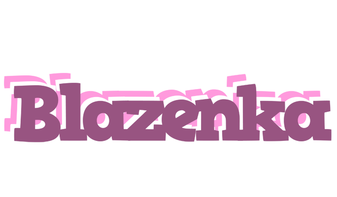 Blazenka relaxing logo