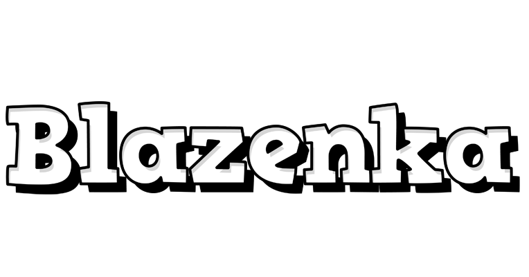 Blazenka snowing logo