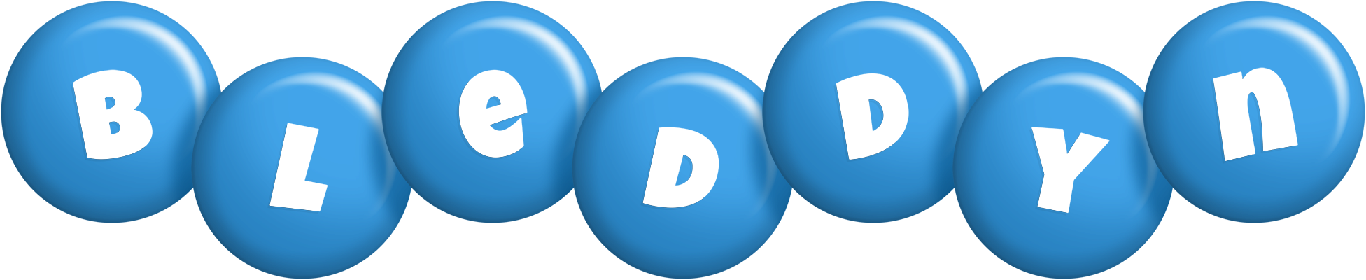 Bleddyn candy-blue logo