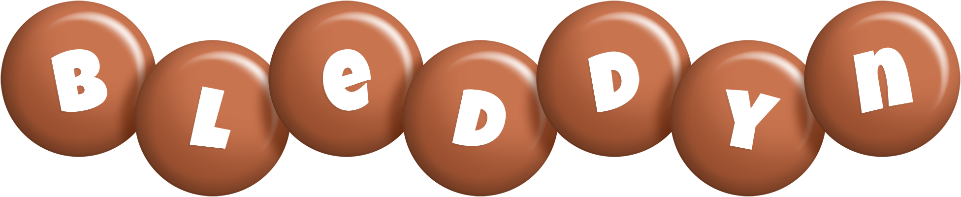 Bleddyn candy-brown logo