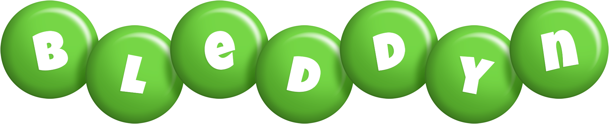 Bleddyn candy-green logo