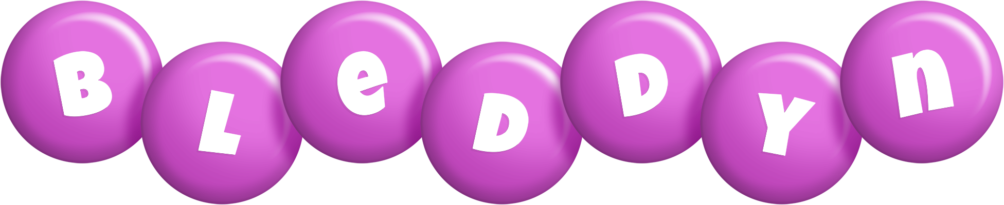Bleddyn candy-purple logo
