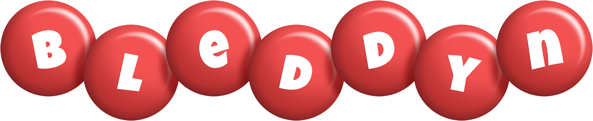 Bleddyn candy-red logo