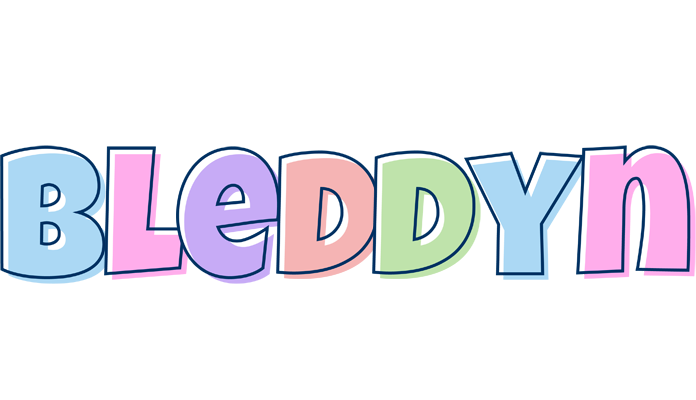 Bleddyn pastel logo