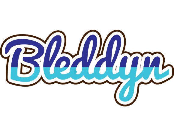 Bleddyn raining logo