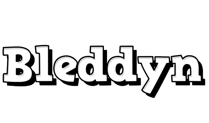 Bleddyn snowing logo