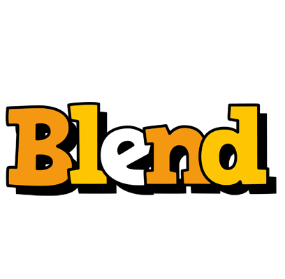 Blend cartoon logo