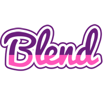 Blend cheerful logo