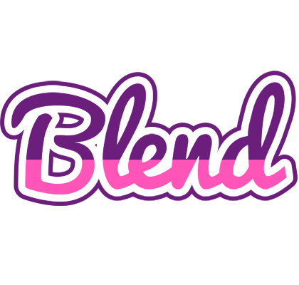 Blend cheerful logo