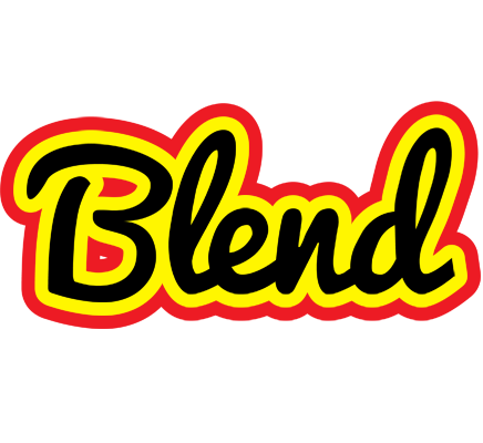 Blend flaming logo