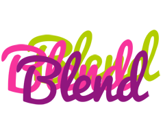 Blend flowers logo