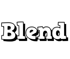 Blend snowing logo