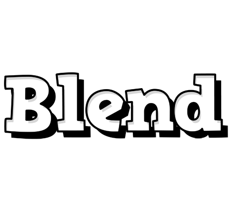 Blend snowing logo