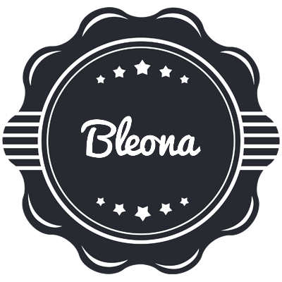 Bleona badge logo