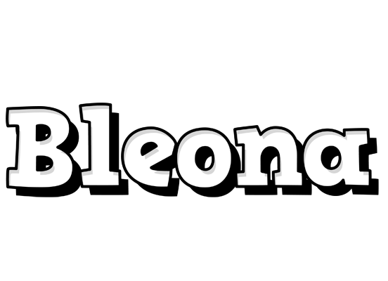 Bleona snowing logo