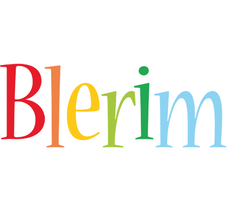 Blerim birthday logo