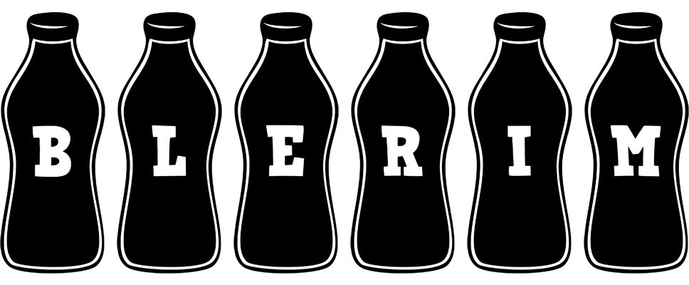 Blerim bottle logo