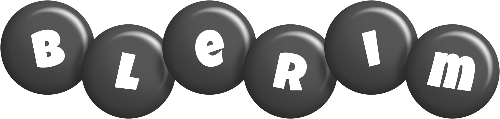 Blerim candy-black logo