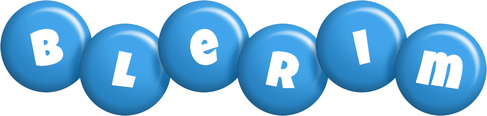 Blerim candy-blue logo