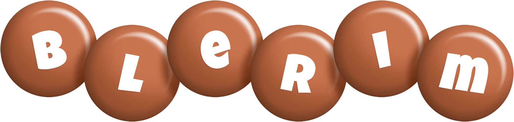 Blerim candy-brown logo