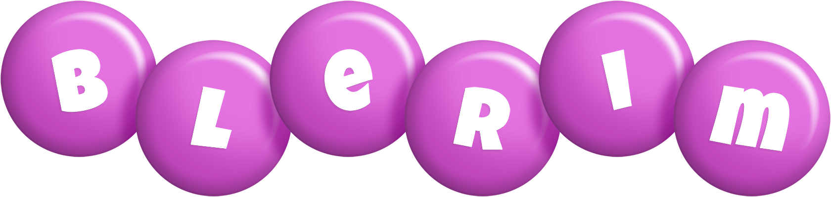 Blerim candy-purple logo