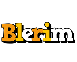 Blerim cartoon logo