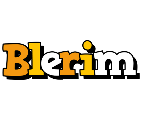 Blerim cartoon logo