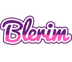 Blerim cheerful logo