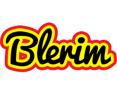 Blerim flaming logo