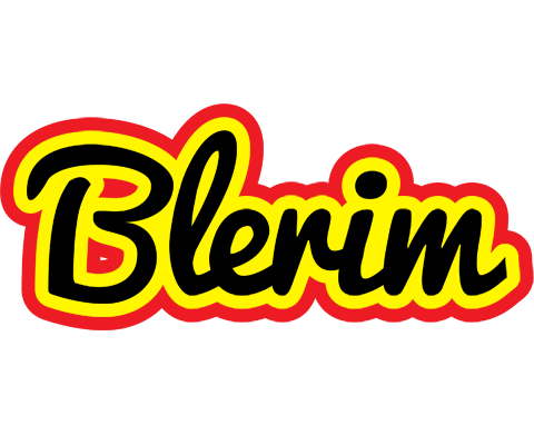 Blerim flaming logo