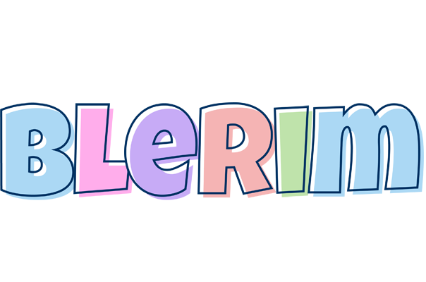 Blerim pastel logo