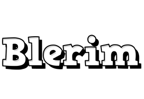 Blerim snowing logo