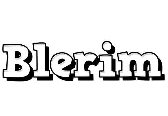 Blerim snowing logo