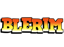 Blerim sunset logo