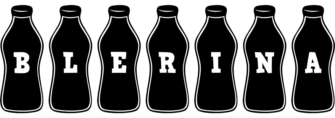 Blerina bottle logo