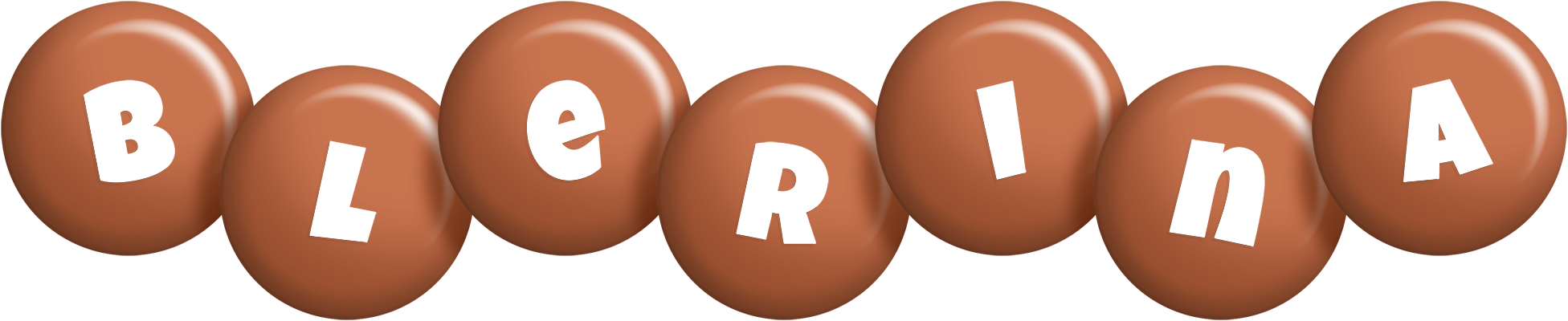 Blerina candy-brown logo