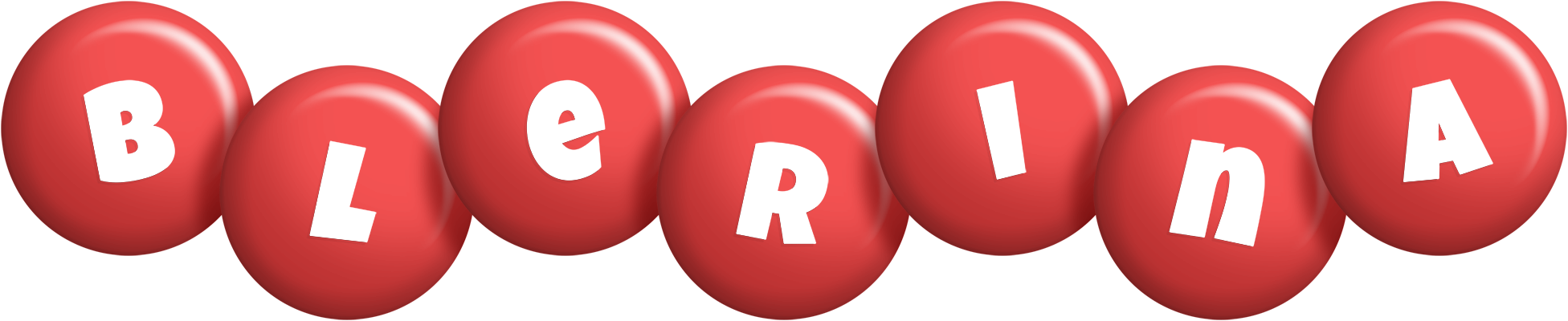Blerina candy-red logo