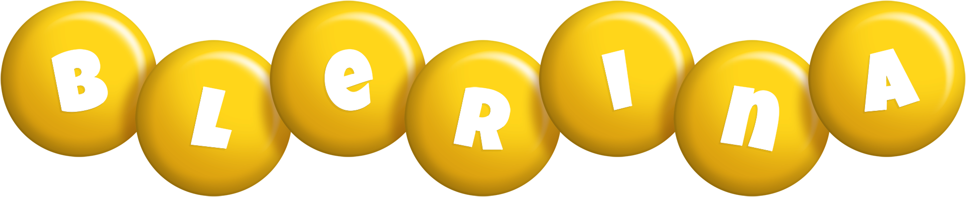 Blerina candy-yellow logo