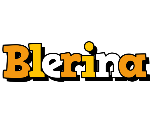 Blerina cartoon logo
