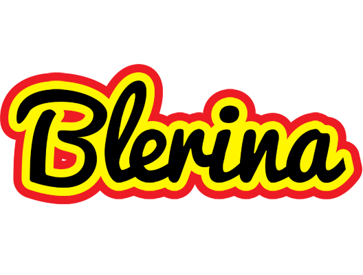 Blerina flaming logo