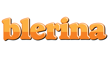 Blerina orange logo