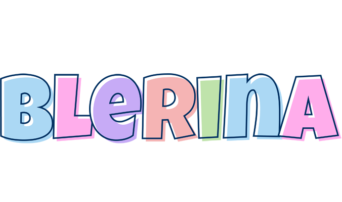 Blerina pastel logo