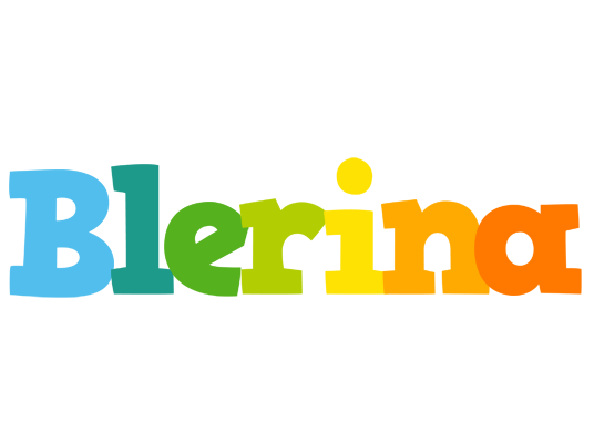 Blerina rainbows logo