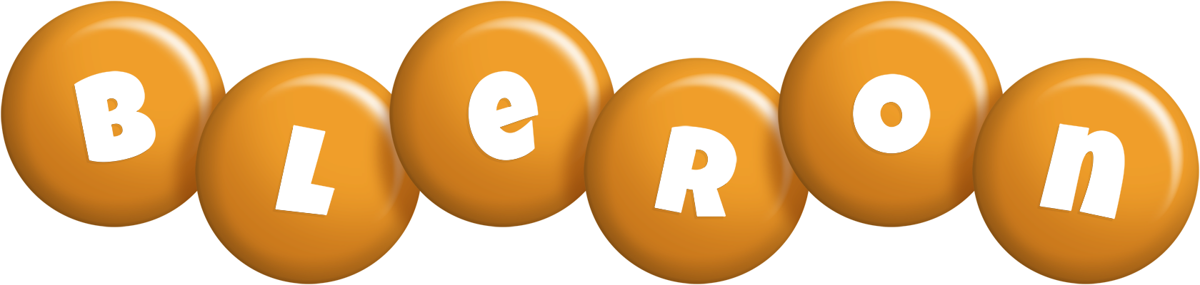 Bleron candy-orange logo