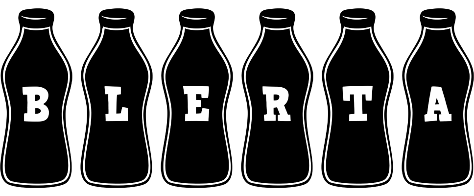 Blerta bottle logo